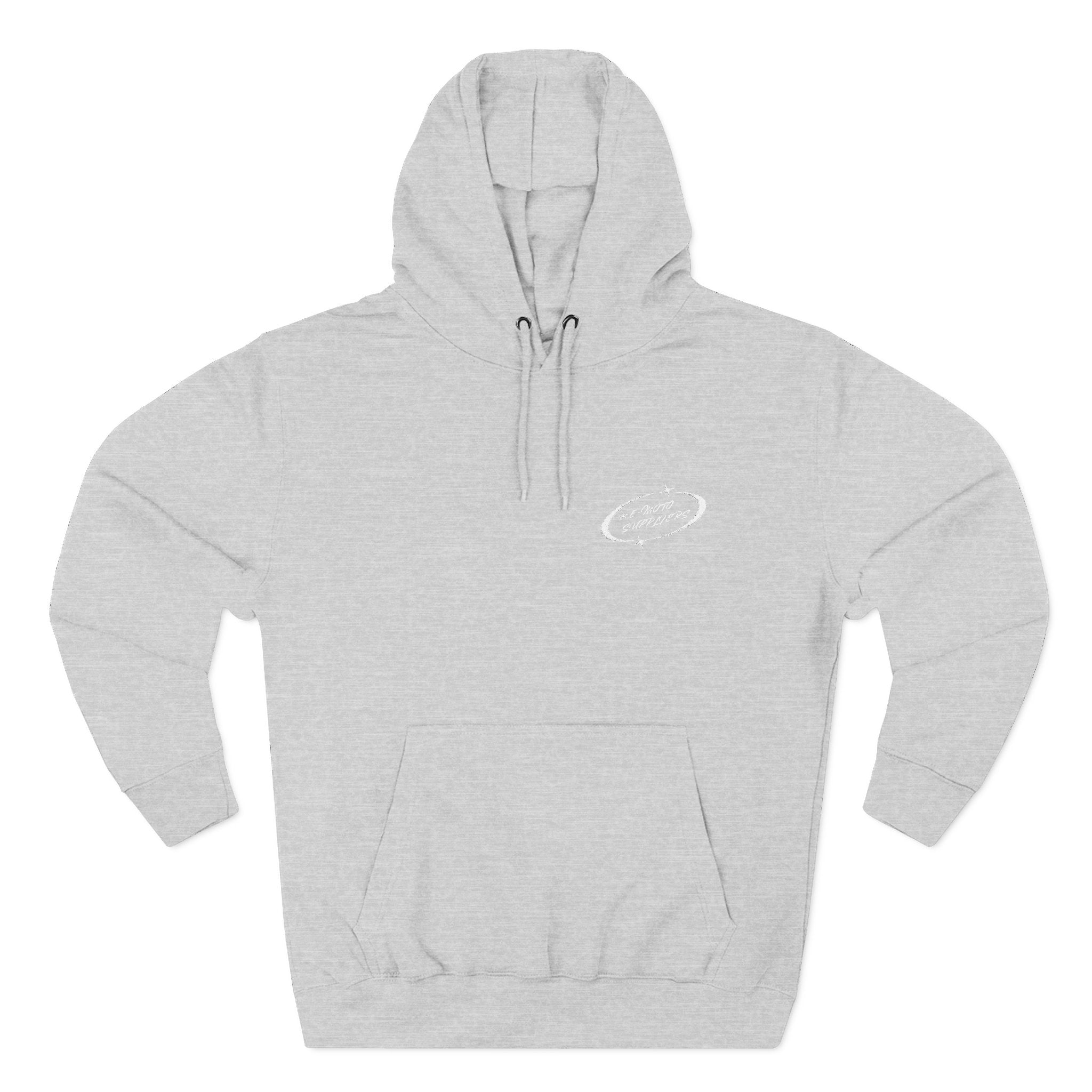 E-MOTO SUPPLIERS embroiderd hoodie in black
