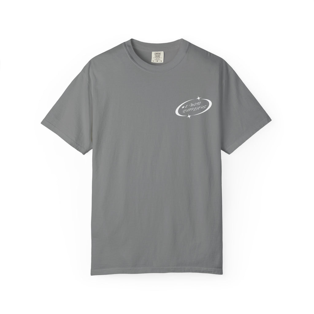 E-Moto Suppliers logo T-Shirt | Front Wheel Up graphic
