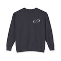 E-Biking Is Not a Crime Crewneck Sweatshirt | Minimal Planet Chest Logo