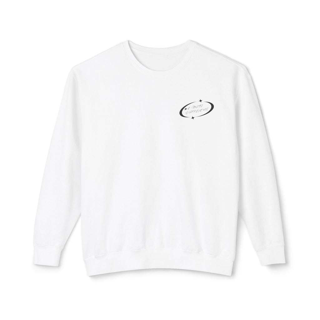 E-Biking Is Not a Crime Crewneck Sweatshirt | Minimal Planet Chest Logo
